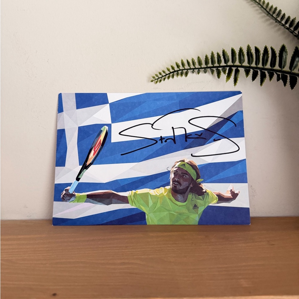 Signed Tennis Player Art Print